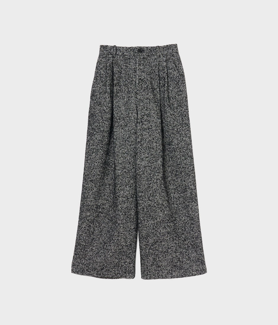 Tucked trousers 詳細画像 BLACK 1