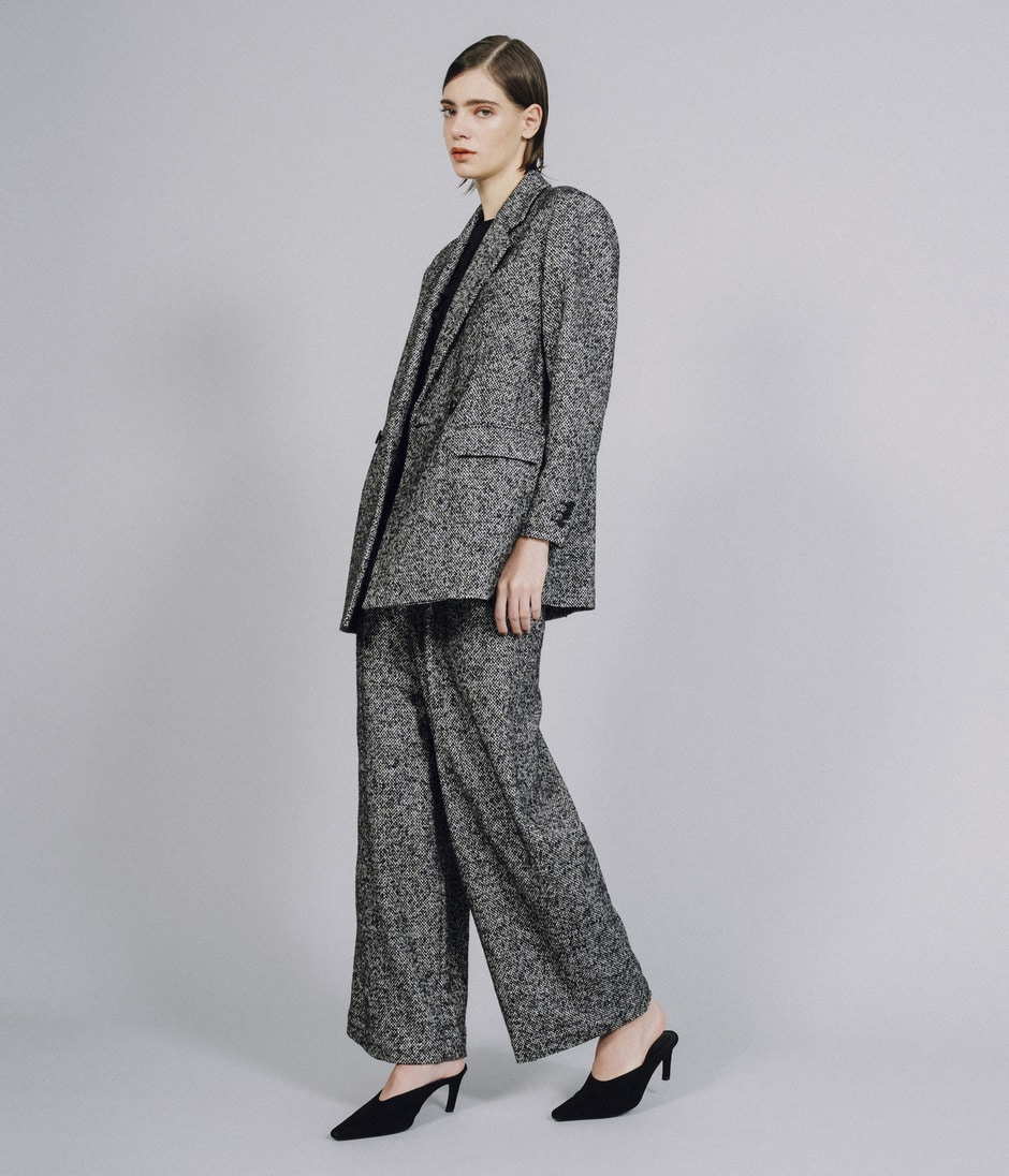 TUCKED TROUSERS 詳細画像 BLACK 10