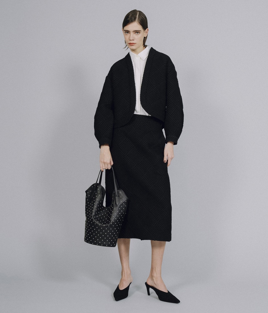 GEOMETRIC SKIRT 詳細画像 BLACK 9