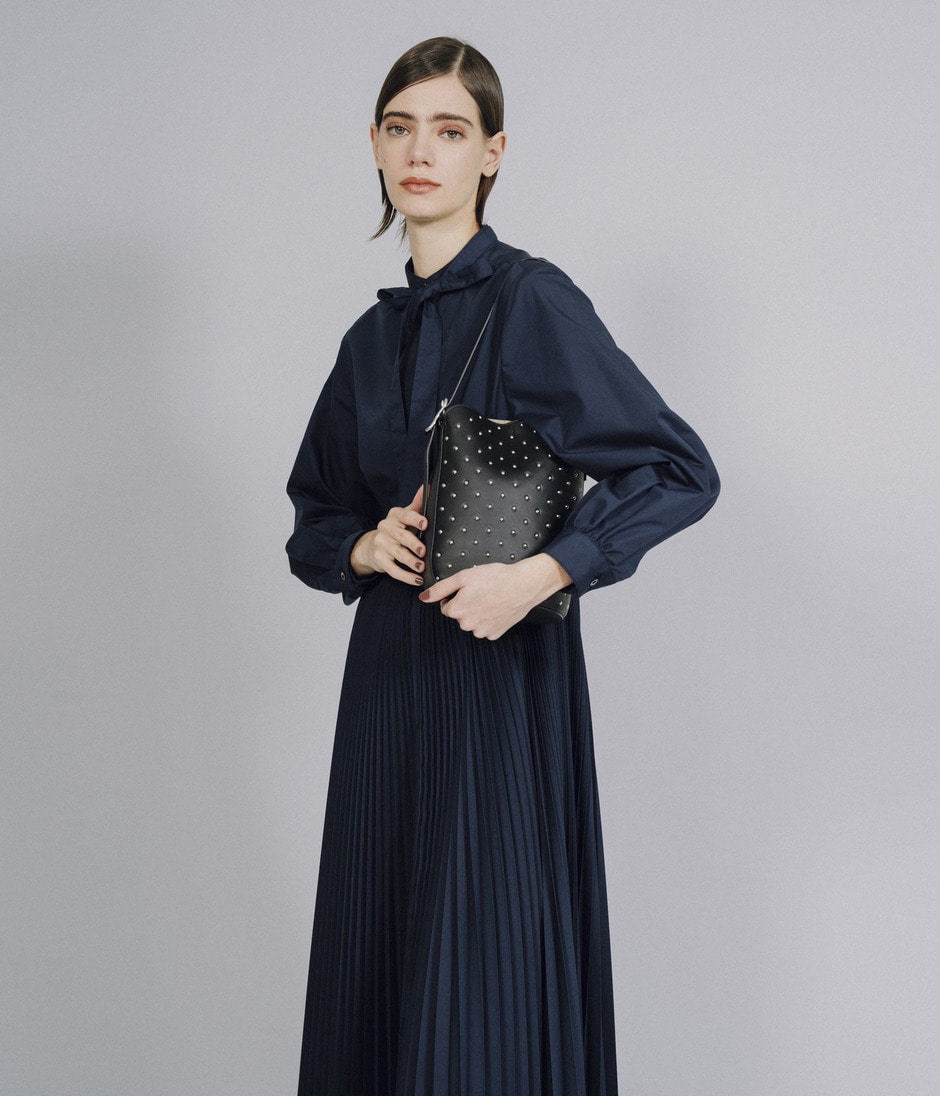 PLEATED DRESS 詳細画像 NAVY 10