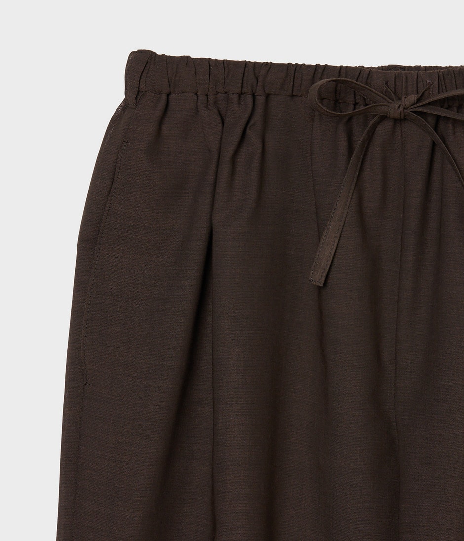 DRAWSTRING TROUSERS 詳細画像 BROWN 4