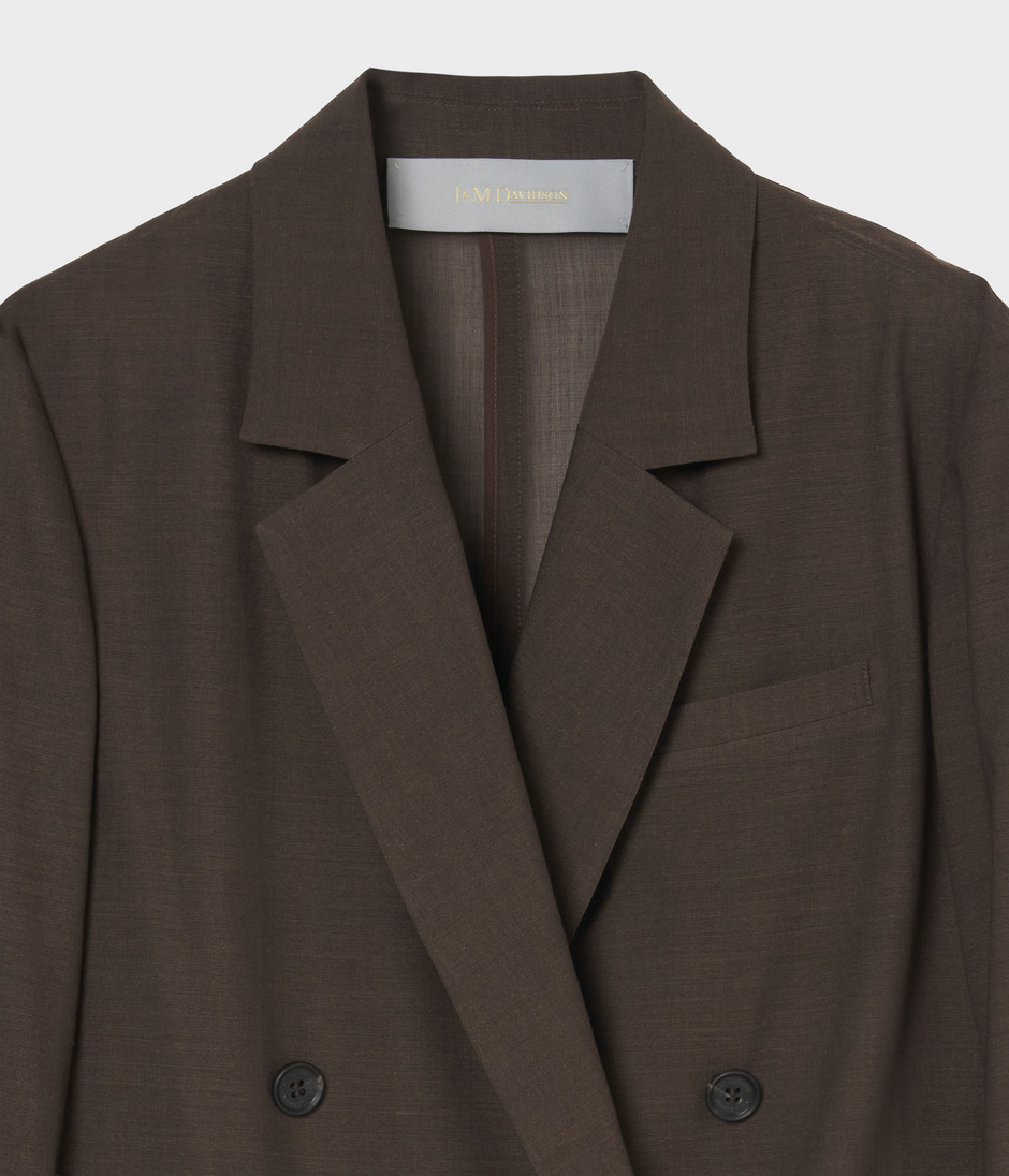 DOUBLE-BREASTED JACKET 詳細画像 BROWN 3
