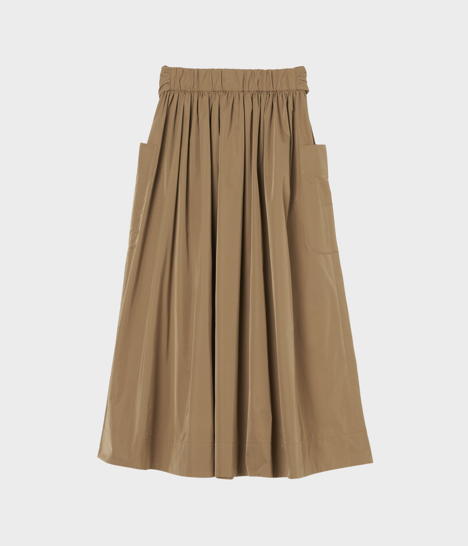 GATHERED SKIRT 詳細画像 CAMEL 2