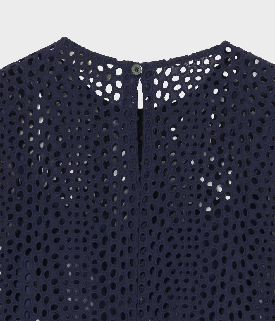 EYELET LACE TOP 詳細画像 NAVY 4
