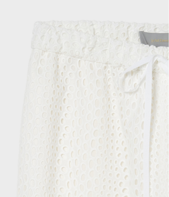 EYELET LACE DRAWSTRING TROUSERS 詳細画像