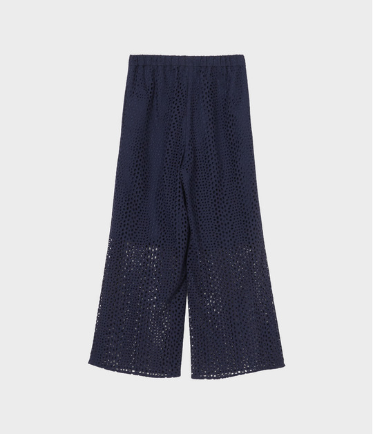 EYELET LACE DRAWSTRING TROUSERS 詳細画像