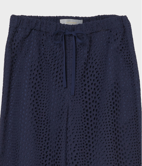 EYELET LACE DRAWSTRING TROUSERS 詳細画像