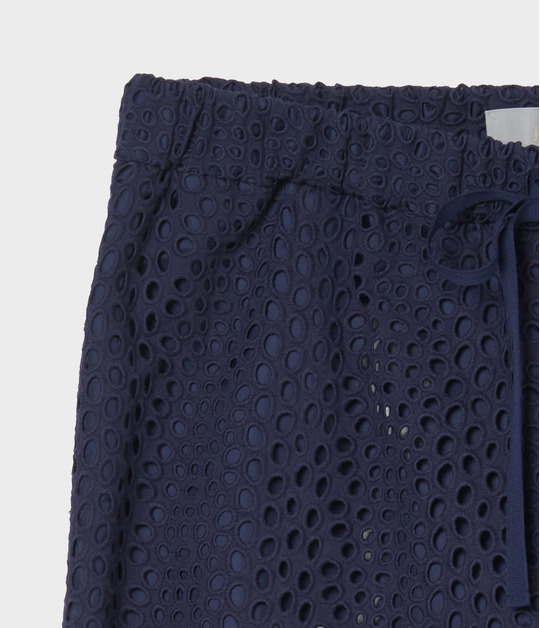 EYELET LACE DRAWSTRING TROUSERS 詳細画像