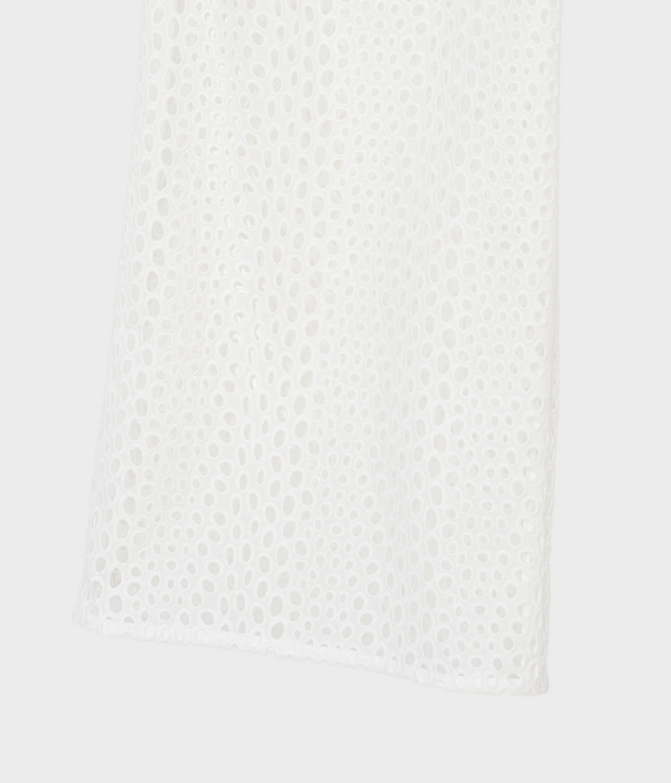 EYELET LACE DRAWSTRING TROUSERS 詳細画像 WHITE 5