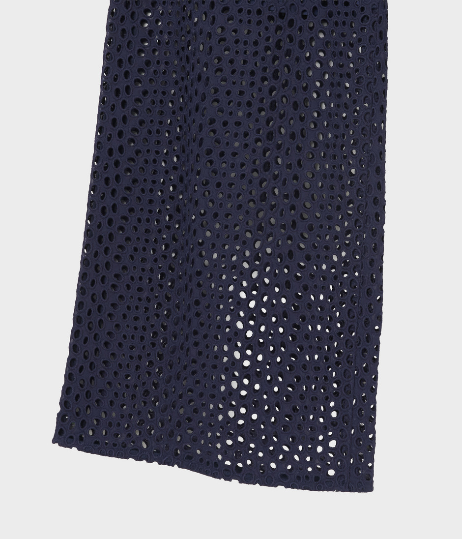 EYELET LACE DRAWSTRING TROUSERS 詳細画像 NAVY 5