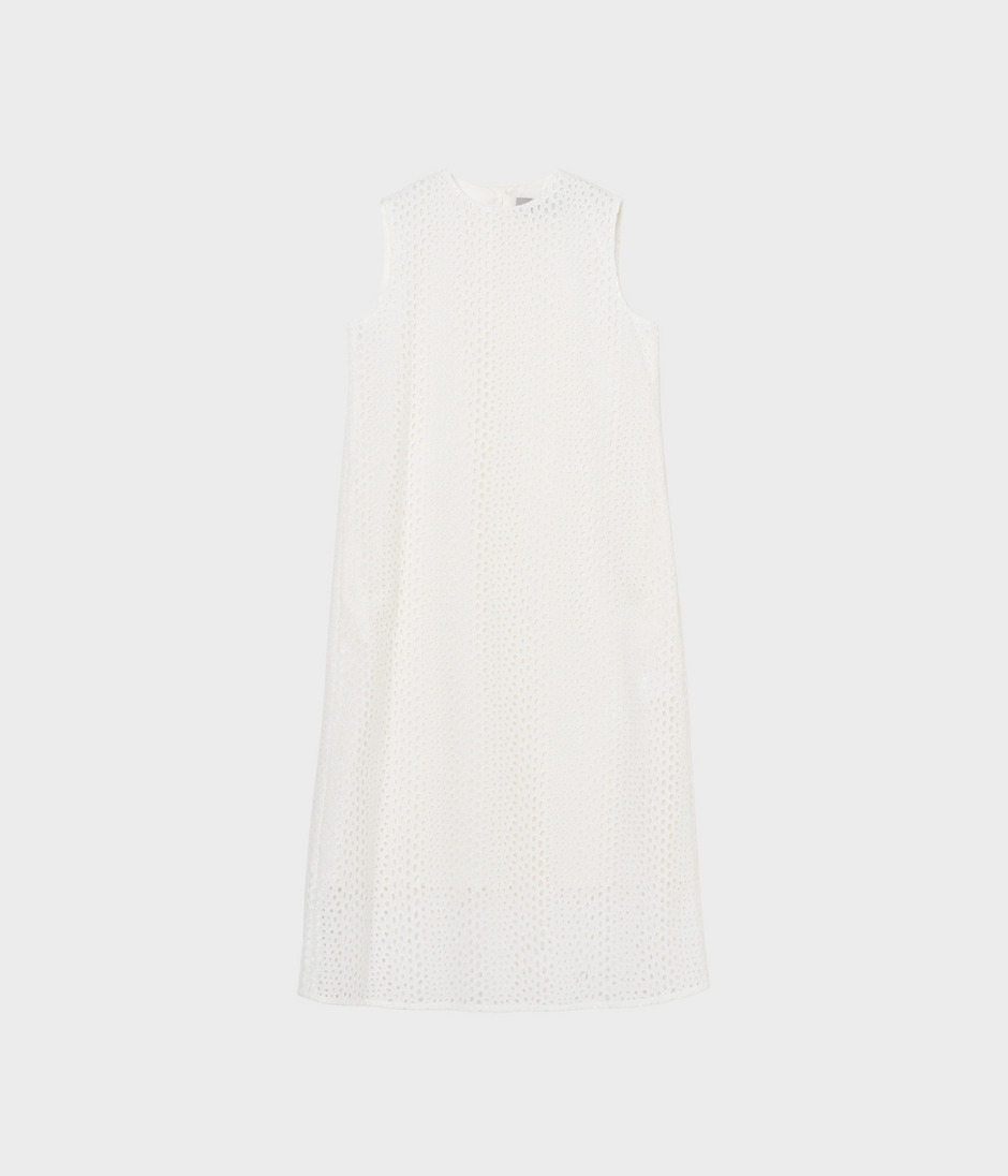 EYELET LACE TANK DRESS 詳細画像 WHITE 1