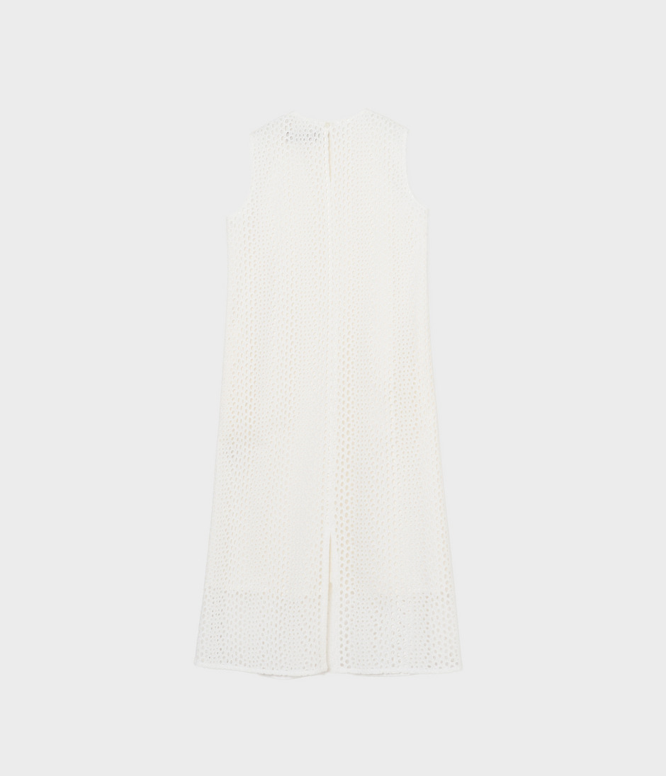 EYELET LACE TANK DRESS 詳細画像 WHITE 2