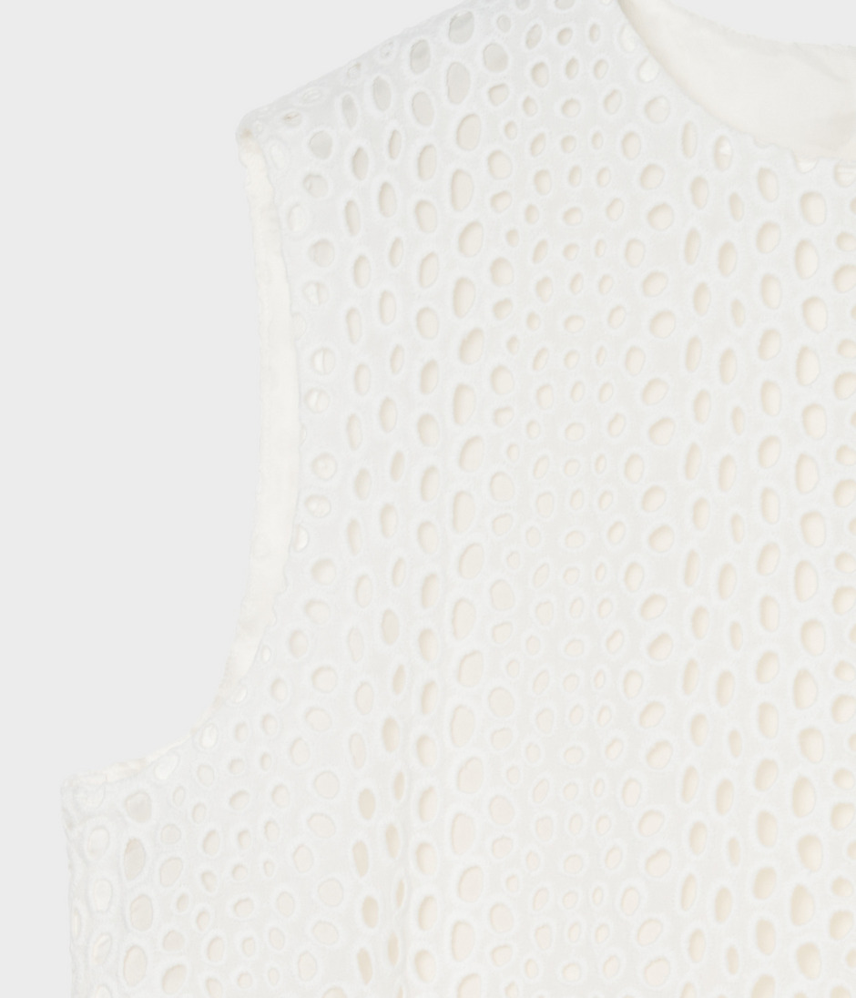 EYELET LACE TANK DRESS 詳細画像 WHITE 5