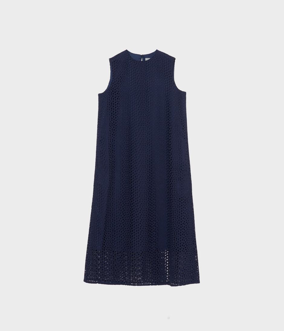 EYELET LACE TANK DRESS 詳細画像 NAVY 1