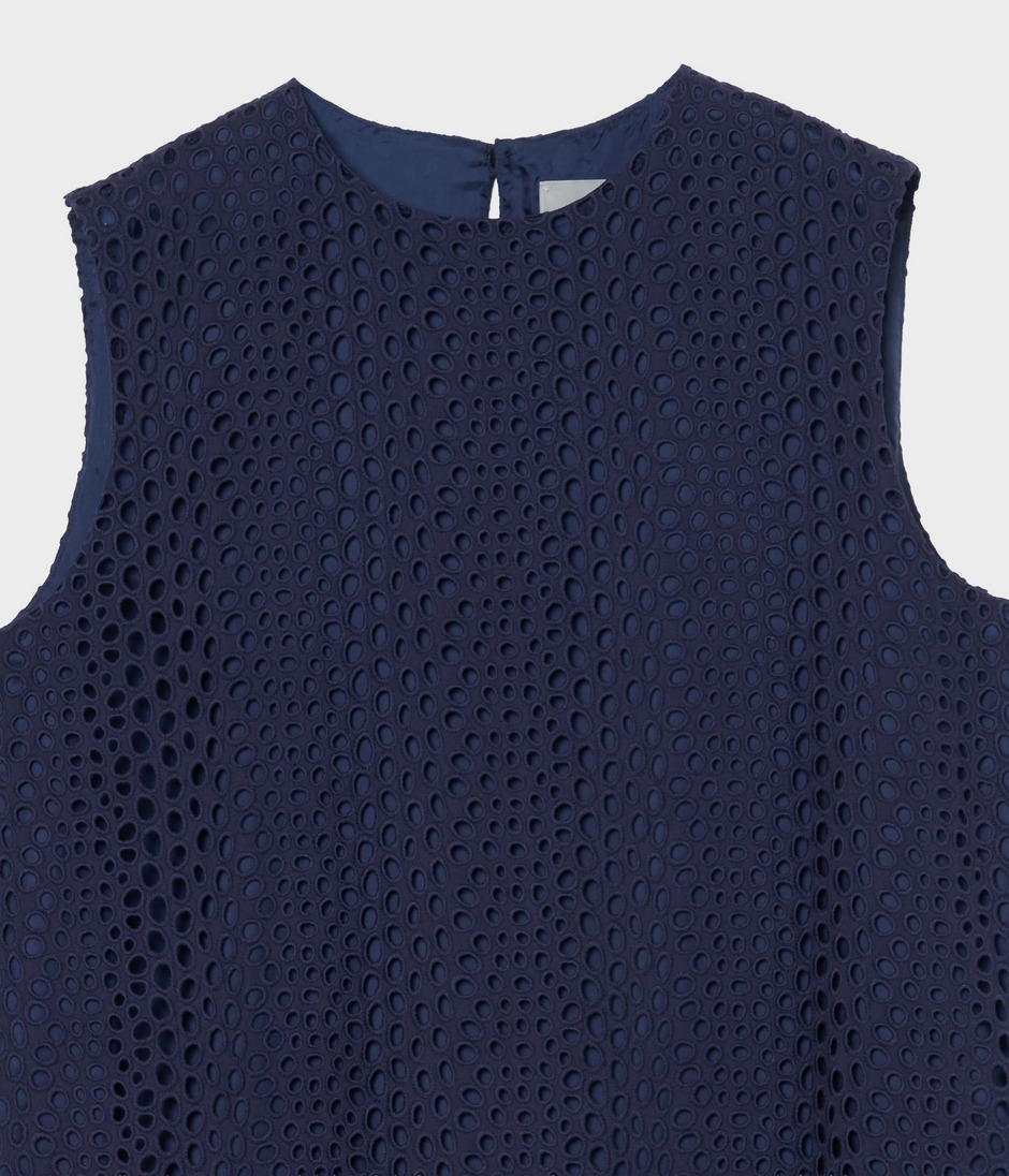 EYELET LACE TANK DRESS 詳細画像 NAVY 3