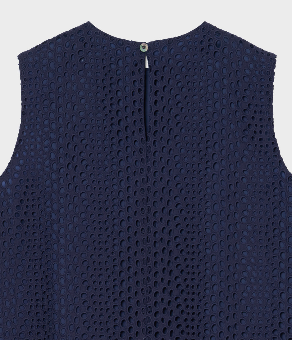 EYELET LACE TANK DRESS 詳細画像 NAVY 4