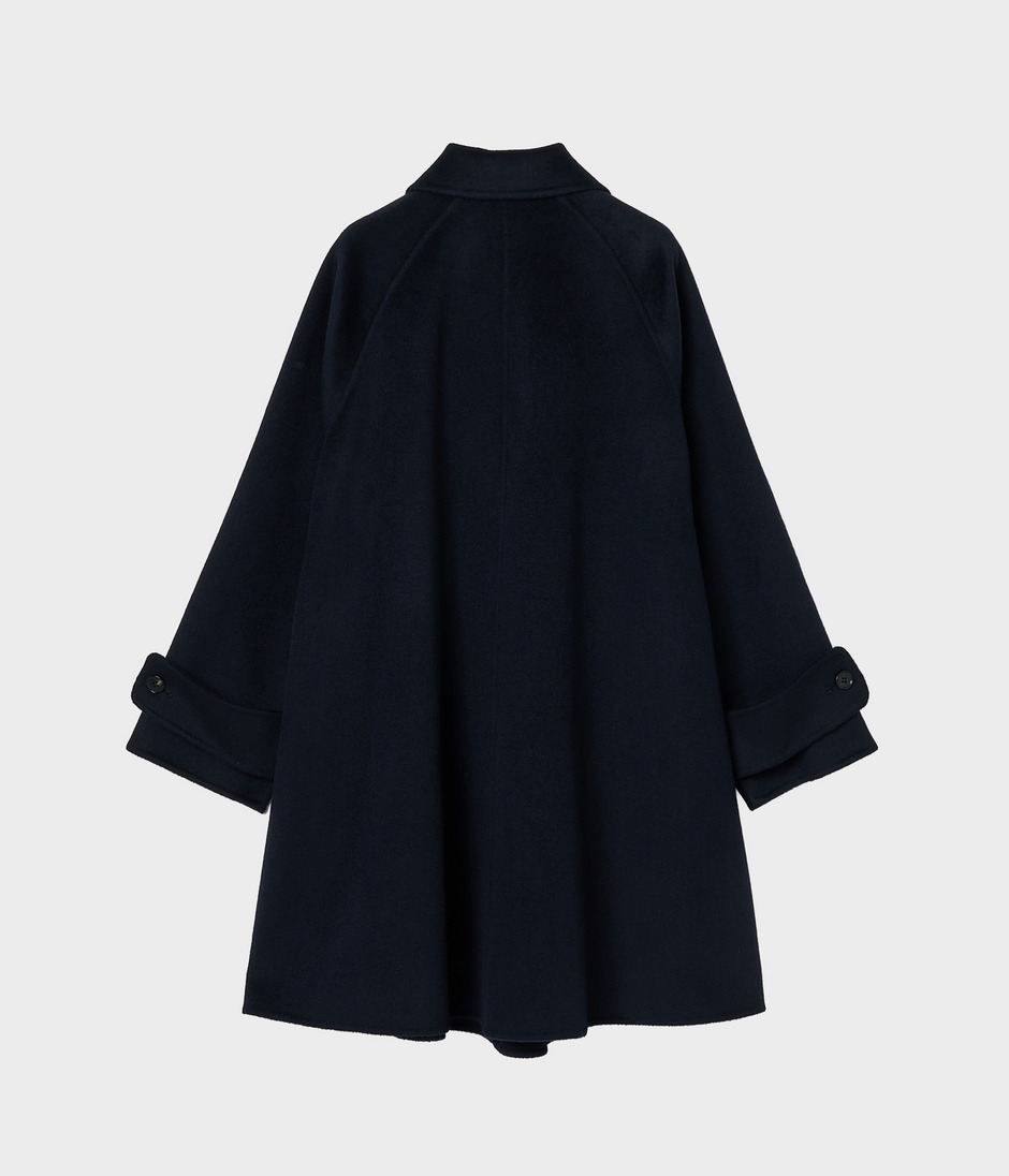 DOUBLE-FACED WOOL TENT LINE COAT 詳細画像 NAVY 2