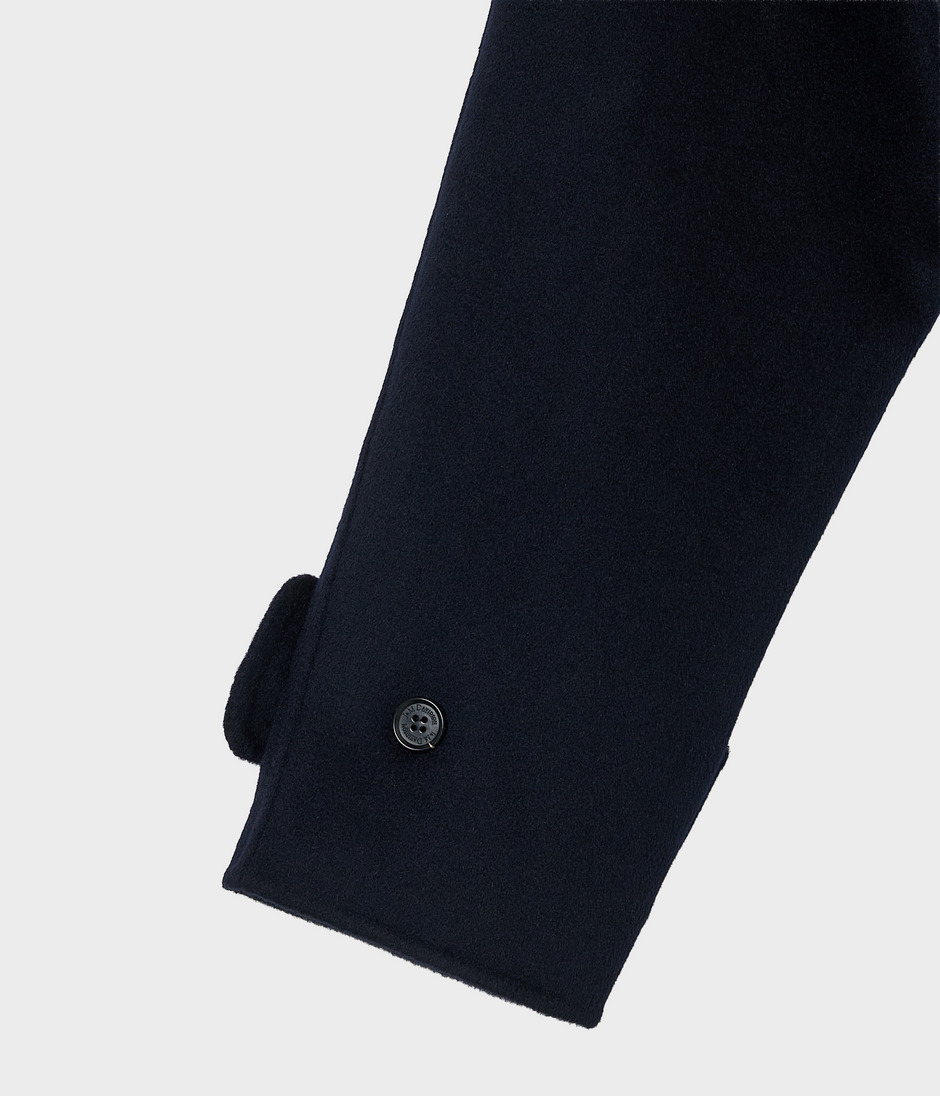 DOUBLE-FACED WOOL TENT LINE COAT 詳細画像 NAVY 4