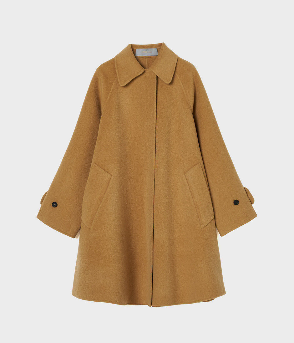 DOUBLE-FACED WOOL TENT LINE COAT 詳細画像 CAMEL 1