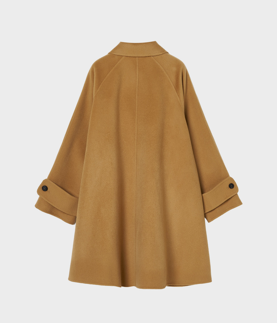 DOUBLE-FACED WOOL TENT LINE COAT 詳細画像 CAMEL 2