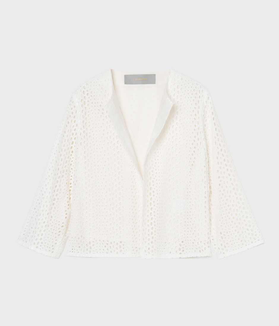 EYELET LACE JACKET 詳細画像 WHITE 1