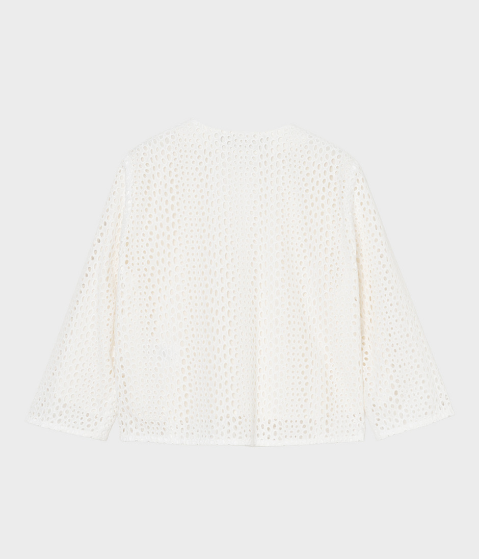 EYELET LACE JACKET 詳細画像 WHITE 2