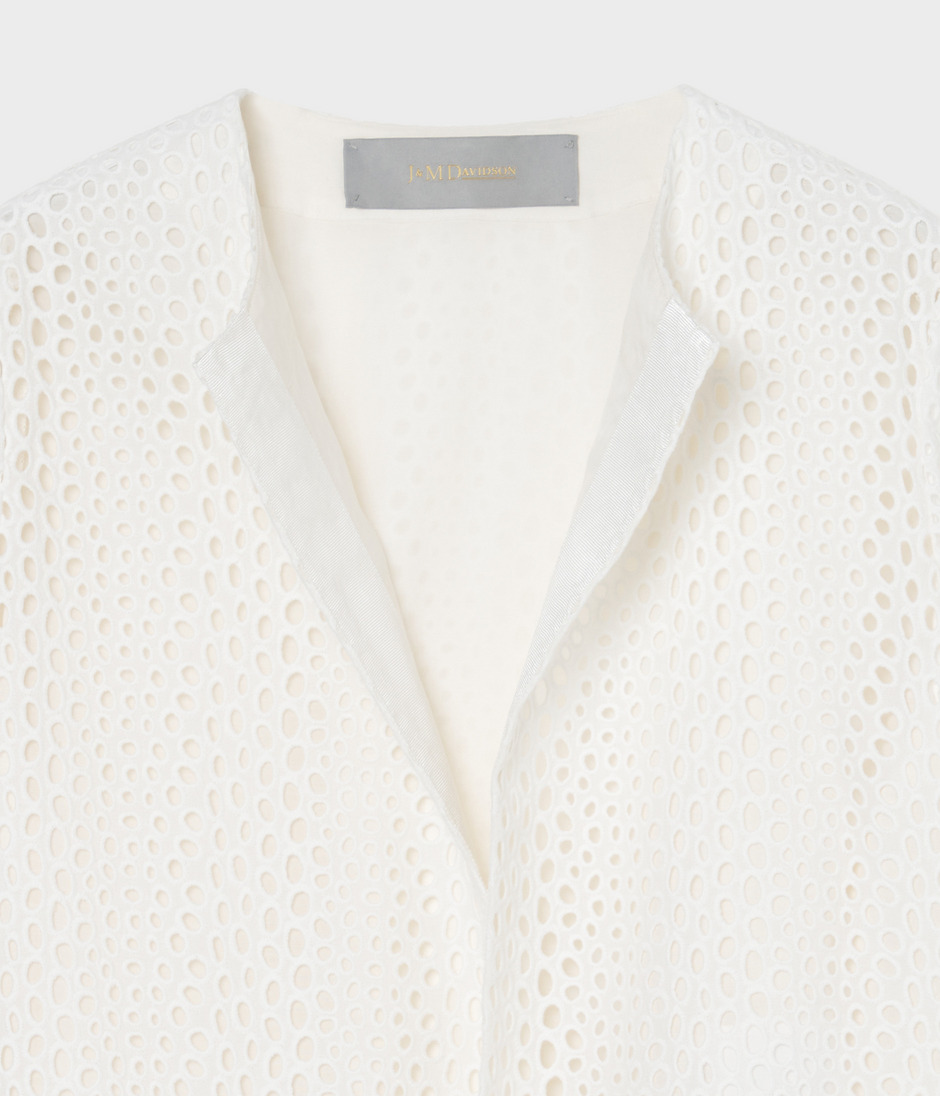 EYELET LACE JACKET 詳細画像 WHITE 3