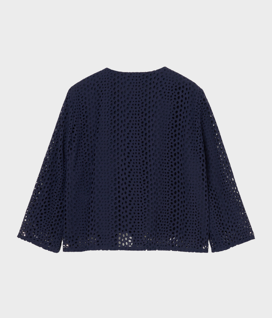 EYELET LACE JACKET 詳細画像 NAVY 2