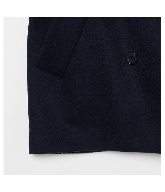 WOOL MELTON PEA COAT 詳細画像