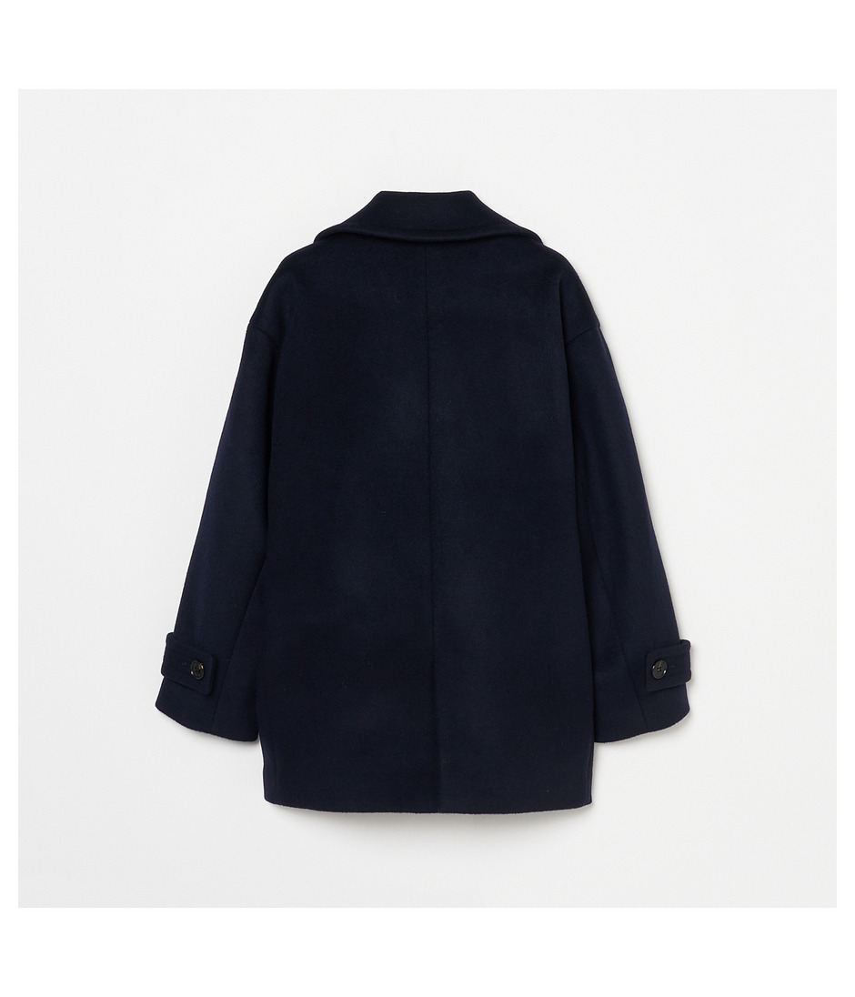 WOOL MELTON PEA COAT 詳細画像 NAVY 2