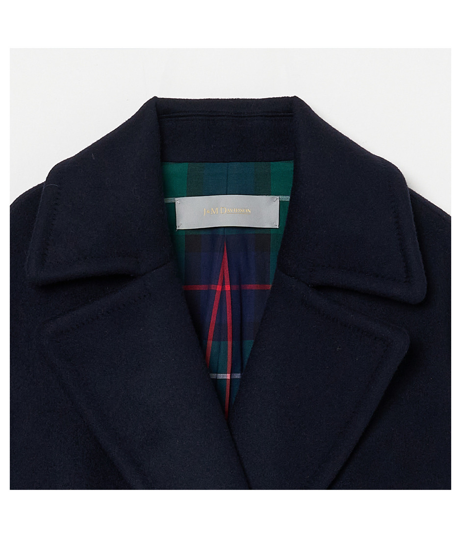 WOOL MELTON PEA COAT 詳細画像 NAVY 3