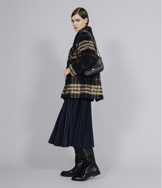 SHAGGY CHECK PEA COAT 詳細画像