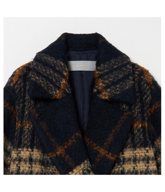SHAGGY CHECK PEA COAT 詳細画像