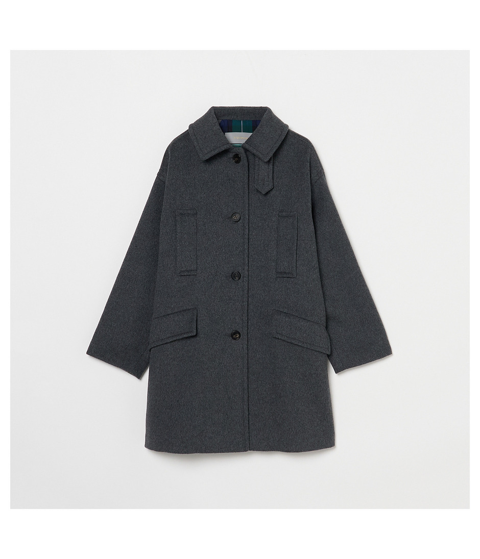 SOUTIEN COLLAR COAT 詳細画像 MEDIUM GRAY 1