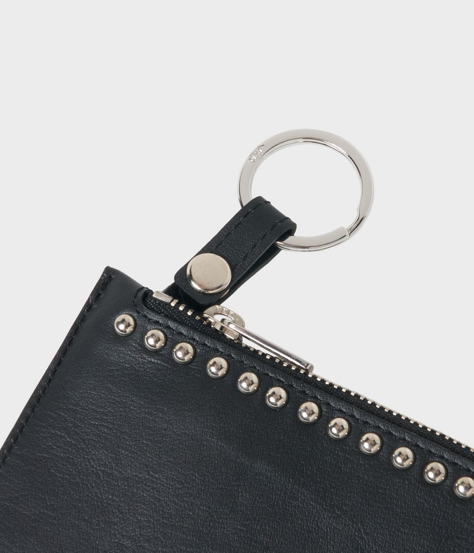 KEY POUCH WITH STUDS 詳細画像 BLACK 3